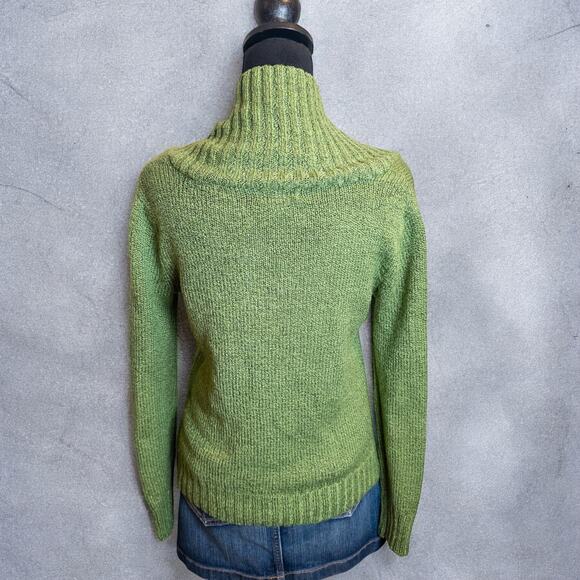 St. John’s Bay 2010s Green Cowl Neck Knit Pullover Sweater Medium - Picture 4 of 8